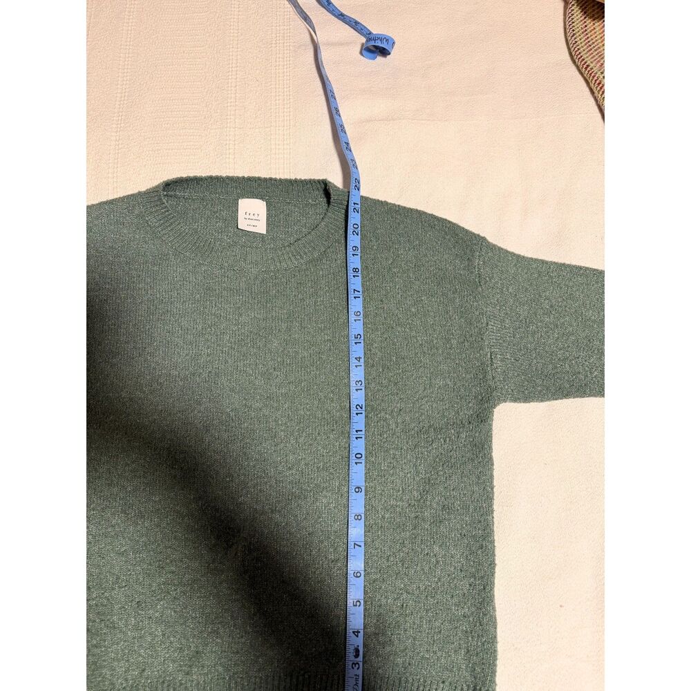 Frey by Short Story Green Crewneck Sweater S/M Petite - Picture 6 of 8
